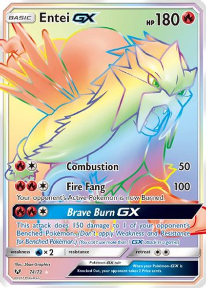 SM03A-SLG-074/73SEC Entei GX (Holo)
