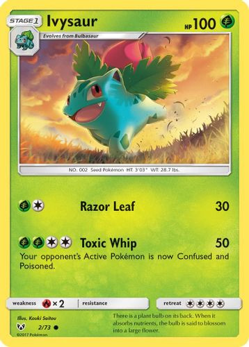 SM03A-SLG-002/73C Ivysaur (Reverse Holo)