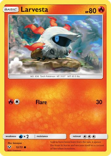 SM03A-SLG-012/73C Larvesta (Reverse Holo)