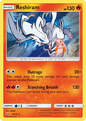 SM03A-SLG-014/73HR Reshiram (Reverse Holo)