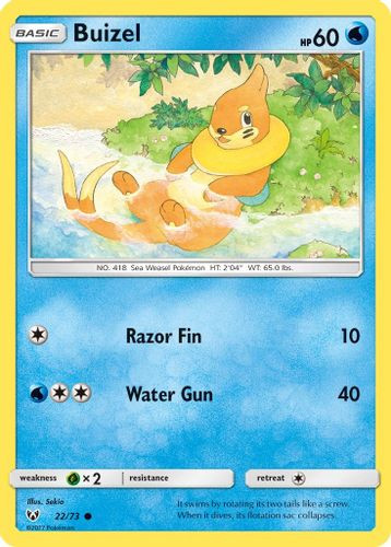SM03A-SLG-022/73C Buizel (Reverse Holo)