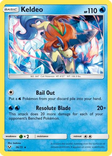 SM03A-SLG-026/73HR Keldeo (Reverse Holo)