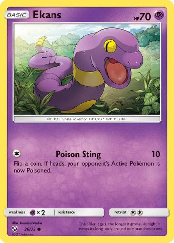 SM03A-SLG-036/73C Ekans (Reverse Holo)