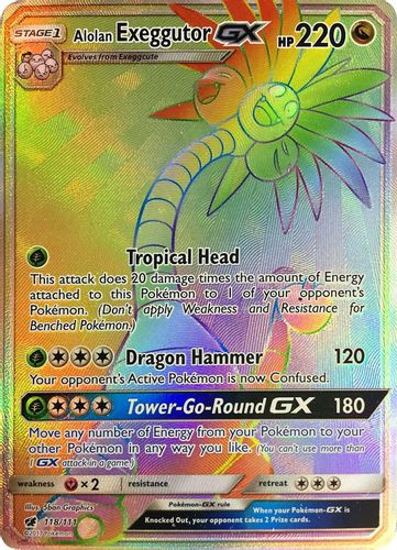 SM04-CIN-118/111SEC Alolan Exeggutor GX (Holo)