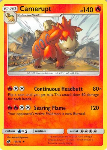 SM04-CIN-014/111R Camerupt (Reverse Holo)