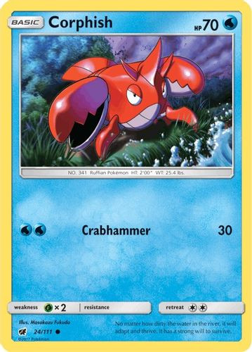SM04-CIN-024/111C Corphish (Reverse Holo)