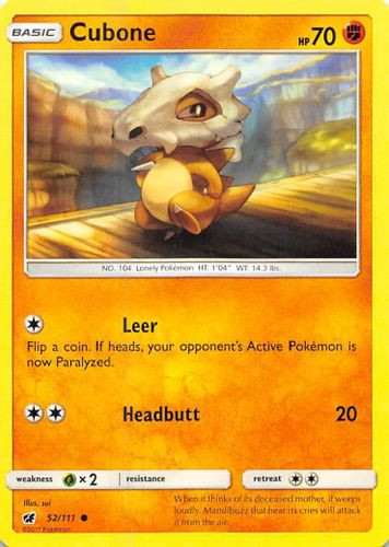 SM04-CIN-052/111C Cubone (Reverse Holo)