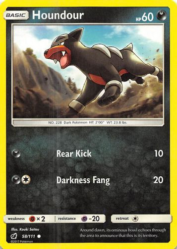 SM04-CIN-058/111C Houndour (Reverse Holo)