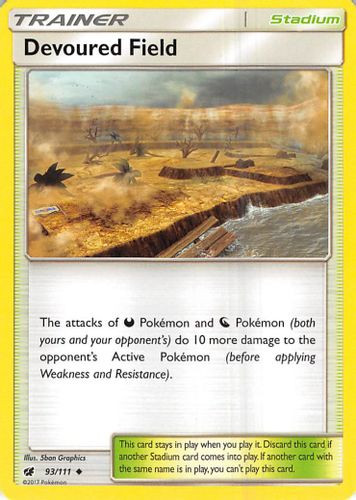 SM04-CIN-093/111UC Devoured Field (Reverse Holo)