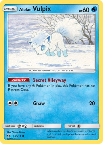 SM08-LOT-053/214C Alolan Vulpix (Reverse Holo)