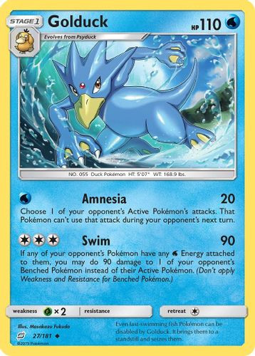SM09-TEU-027/181UC Golduck (Reverse Holo)