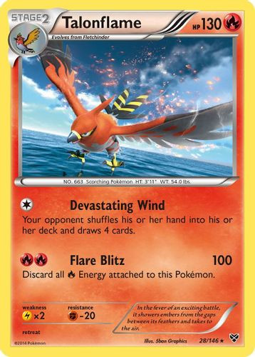 XY01-XY-028/146HR Talonflame (Holo)