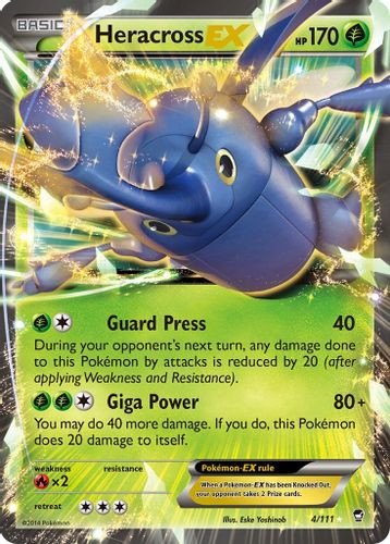 XY03-FFI-004/111UR Heracross EX (Holo)