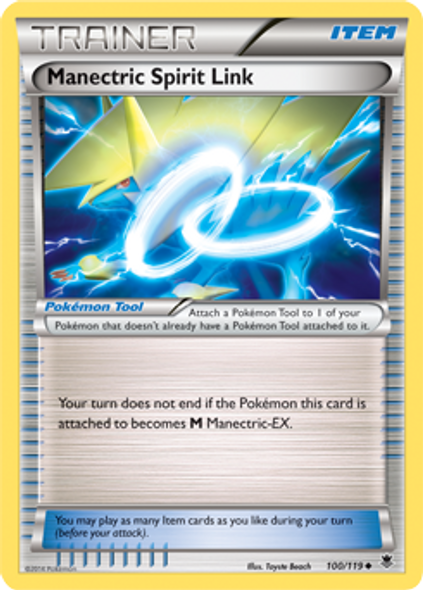 XY04-100/119UC Manectric Spirit Link (Reverse Holo)