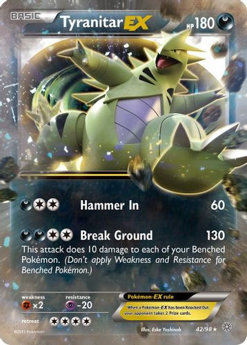 XY07-AOR-042/98UR Tyranitar EX (Holo)