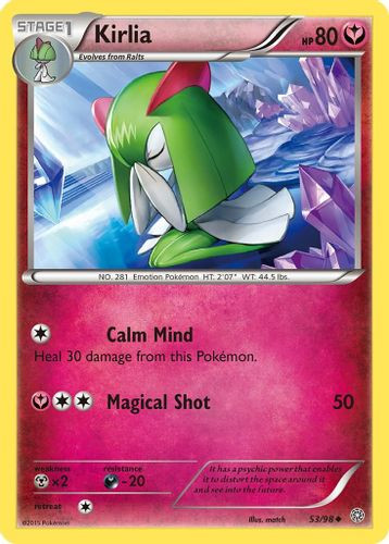 XY07-AOR-053/98C Kirlia (Reverse Holo)