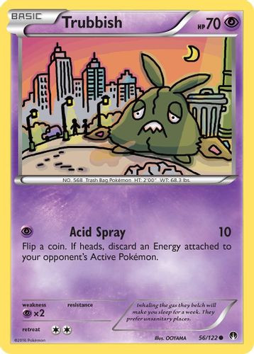 XY09-BKP-056/122C Trubbish (Reverse Holo)