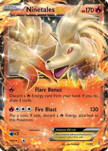 XY09A-GEN-013/83UR Ninetales EX (Holo)