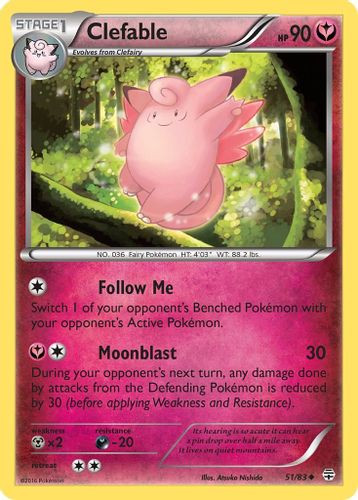 XY09A-GEN-051/83UC Clefable