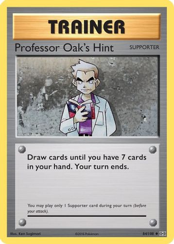 XY12-EVO-084/108UC Professor Oak's Hint