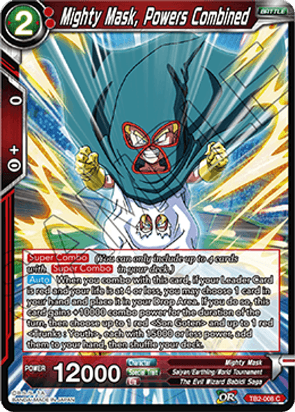 TB2-008C Mighty Mask, Powers Combined