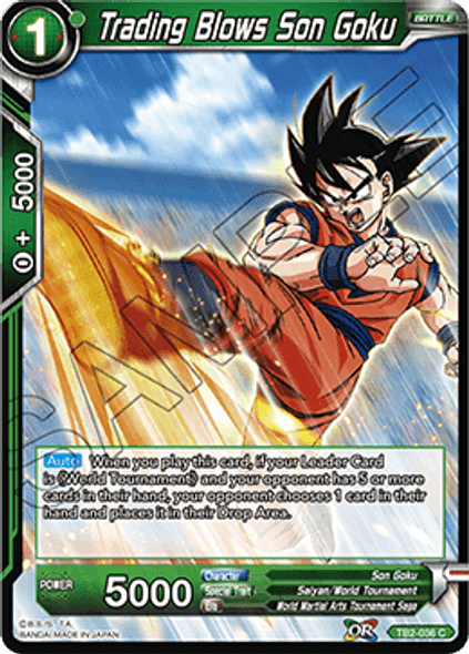 TB2-036C Trading Blows Son Goku Foil