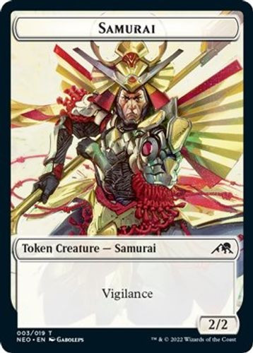 NEOTOK-003//015 Samurai // Construct Double-sided Token (Foil)