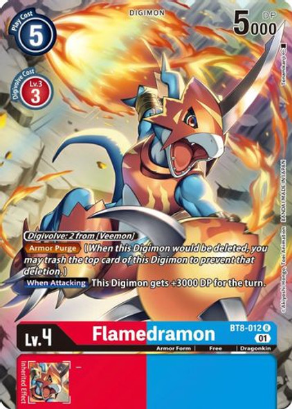 BT08-012R Flamedramon (Alternate Art) (Foil)