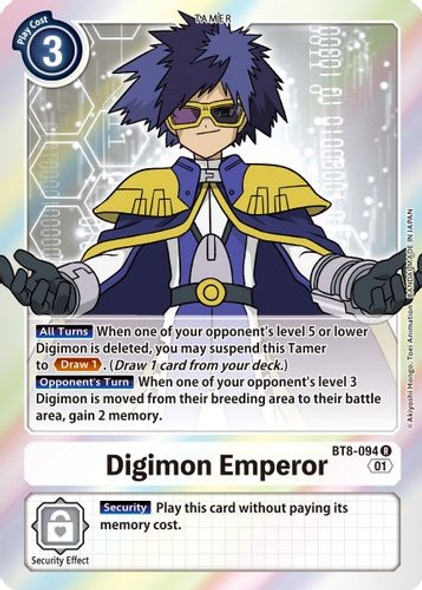 BT08-094R Digimon Emperor (Prerelease Stamp) (Foil)