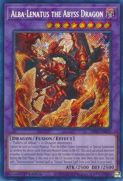 DIFO-EN035 Alba-Lenatus the Abyss Dragon (Secret Rare) <1st>