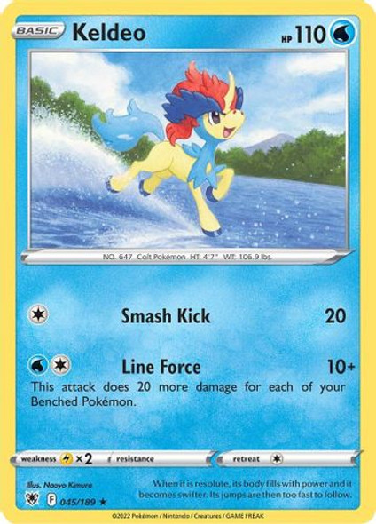 SWSH10-045/189HR Keldeo (Holo)