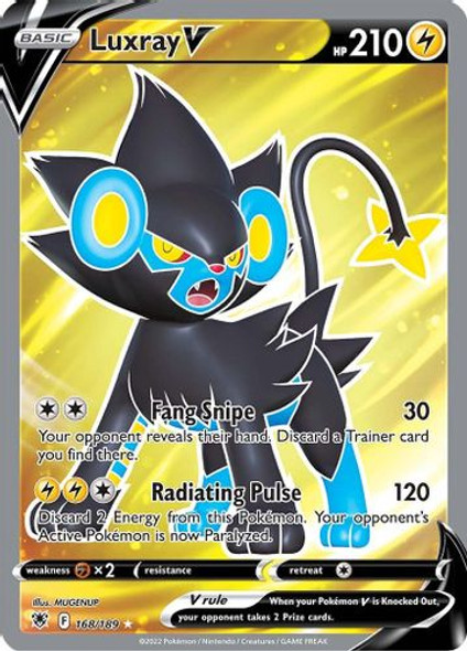 [SWSH10][ASR-168/189UR] Luxray V (Full Art) (Holo)