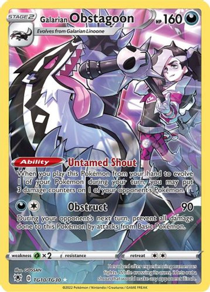 [SWSH10a][ASR-10/30TG] Galarian Obstagoon (Holo)