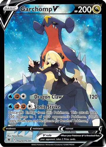[SWSH10a][ASR-23/30TG] Garchomp V (Holo)