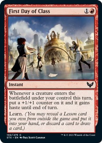 STX-102C First Day of Class