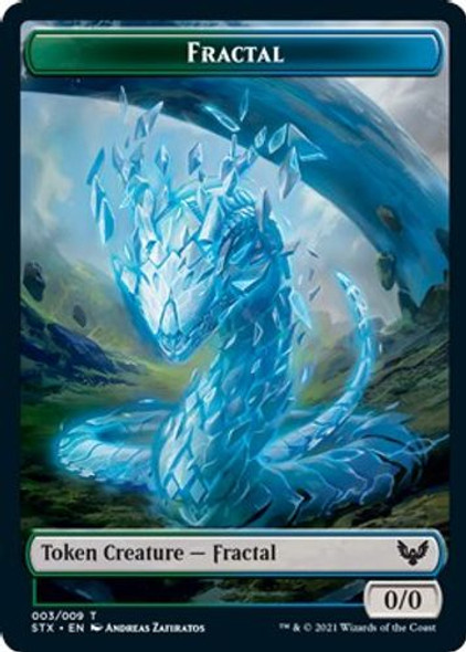 STXTOK-003//005 Fractal // Pest Double-sided Token (Foil)