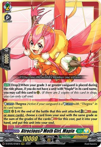 D-BT05/018EN RRR Atrocious? Moth Girl, Maple