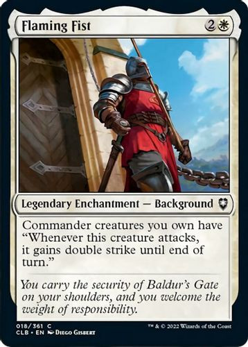 CLB-018C Flaming Fist (Foil)