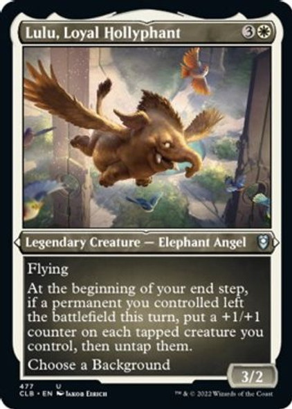 CLB-477U Lulu, Loyal Hollyphant (Etched-Foil)