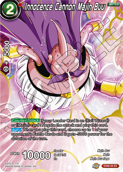 EX06-05 Innocence Cannon Majin Buu