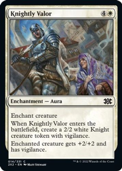 2X2-014C Knightly Valor (Foil)