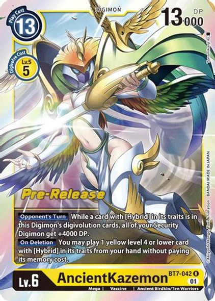 BT07-042R AncientKazemon (Prerelease Stamp) (Foil)