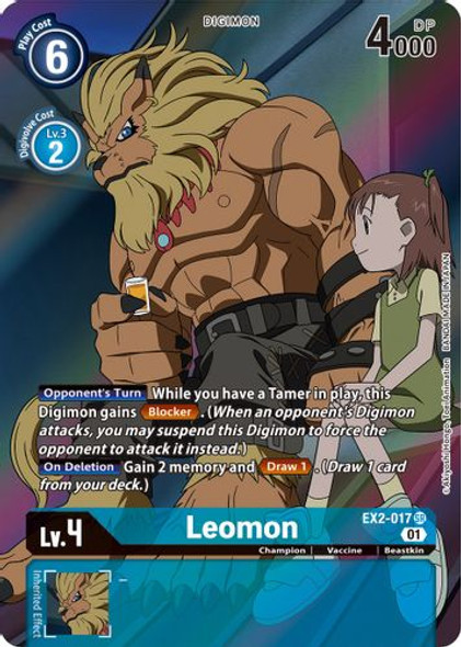 EX02-017SR Leomon (Alternate Art) (Foil)