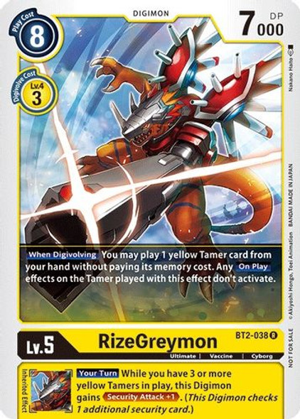 BT02-038R RizeGreymon (Official Tournament Pack Vol.2)