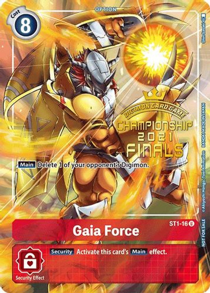 ST01-16U Gaia Force (2021 Championship Finals Tamer‘s Evolution Pack) (Foil)