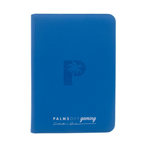 Palms Off Gaming - 9 Pocket Zip Trading Card Binder (Blue)