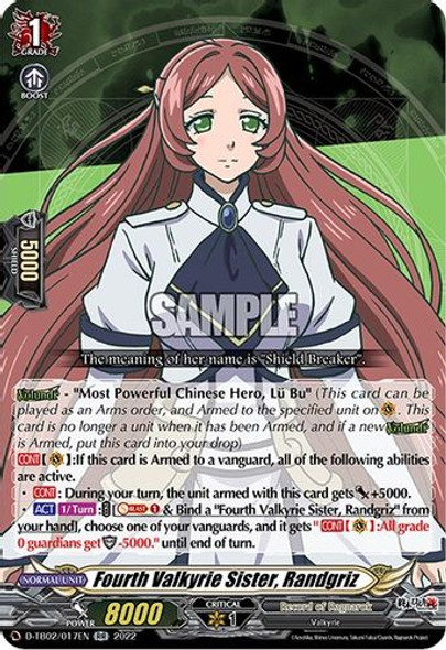 D-TB02/017EN RR Fourth Valkyrie Sister, Randgriz