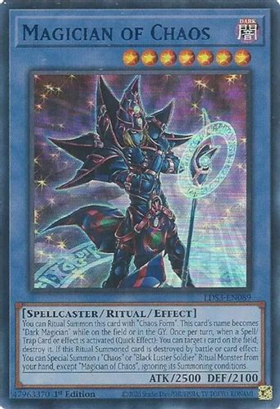 LDS3-EN089 Magician of Chaos (Blue Ultra Rare) <1st>