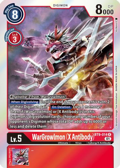 BT09-014R WarGrowlmon (X Antibody) (Foil)