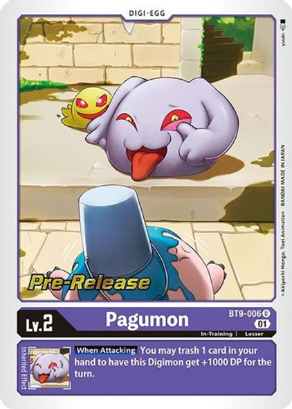 BT09-006U Pagumon (Prerelease Stamp) (Foil)